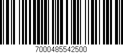 Código de barras (EAN, GTIN, SKU, ISBN): '7000485542500'