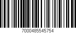 Código de barras (EAN, GTIN, SKU, ISBN): '7000485545754'