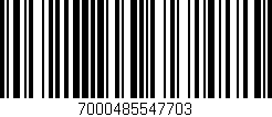 Código de barras (EAN, GTIN, SKU, ISBN): '7000485547703'