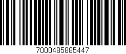 Código de barras (EAN, GTIN, SKU, ISBN): '7000485885447'