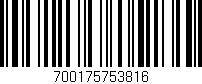 Código de barras (EAN, GTIN, SKU, ISBN): '700175753816'