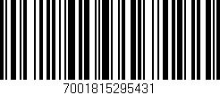 Código de barras (EAN, GTIN, SKU, ISBN): '7001815295431'
