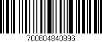 Código de barras (EAN, GTIN, SKU, ISBN): '700604840896'