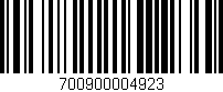 Código de barras (EAN, GTIN, SKU, ISBN): '700900004923'