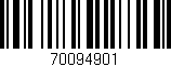 Código de barras (EAN, GTIN, SKU, ISBN): '70094901'