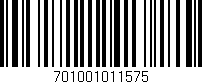 Código de barras (EAN, GTIN, SKU, ISBN): '701001011575'