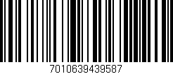 Código de barras (EAN, GTIN, SKU, ISBN): '7010639439587'