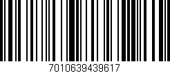 Código de barras (EAN, GTIN, SKU, ISBN): '7010639439617'