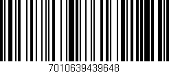 Código de barras (EAN, GTIN, SKU, ISBN): '7010639439648'
