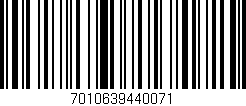 Código de barras (EAN, GTIN, SKU, ISBN): '7010639440071'