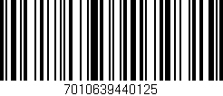Código de barras (EAN, GTIN, SKU, ISBN): '7010639440125'