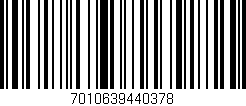 Código de barras (EAN, GTIN, SKU, ISBN): '7010639440378'
