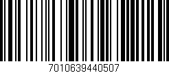 Código de barras (EAN, GTIN, SKU, ISBN): '7010639440507'