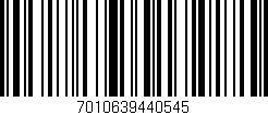 Código de barras (EAN, GTIN, SKU, ISBN): '7010639440545'
