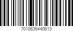 Código de barras (EAN, GTIN, SKU, ISBN): '7010639440613'