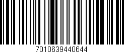 Código de barras (EAN, GTIN, SKU, ISBN): '7010639440644'