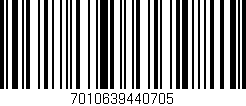 Código de barras (EAN, GTIN, SKU, ISBN): '7010639440705'