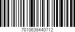 Código de barras (EAN, GTIN, SKU, ISBN): '7010639440712'
