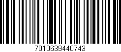 Código de barras (EAN, GTIN, SKU, ISBN): '7010639440743'