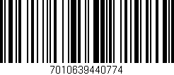 Código de barras (EAN, GTIN, SKU, ISBN): '7010639440774'