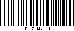 Código de barras (EAN, GTIN, SKU, ISBN): '7010639440781'