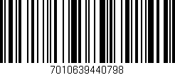 Código de barras (EAN, GTIN, SKU, ISBN): '7010639440798'