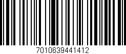 Código de barras (EAN, GTIN, SKU, ISBN): '7010639441412'