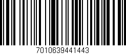 Código de barras (EAN, GTIN, SKU, ISBN): '7010639441443'