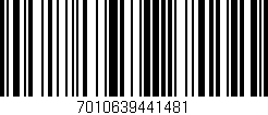 Código de barras (EAN, GTIN, SKU, ISBN): '7010639441481'