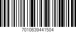 Código de barras (EAN, GTIN, SKU, ISBN): '7010639441504'