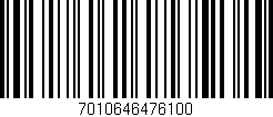 Código de barras (EAN, GTIN, SKU, ISBN): '7010646476100'