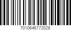 Código de barras (EAN, GTIN, SKU, ISBN): '7010646772028'