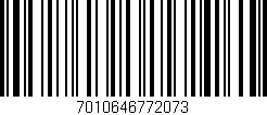 Código de barras (EAN, GTIN, SKU, ISBN): '7010646772073'