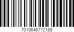 Código de barras (EAN, GTIN, SKU, ISBN): '7010646772189'