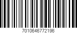 Código de barras (EAN, GTIN, SKU, ISBN): '7010646772196'