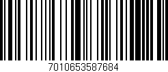 Código de barras (EAN, GTIN, SKU, ISBN): '7010653587684'