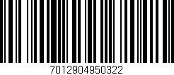 Código de barras (EAN, GTIN, SKU, ISBN): '7012904950322'