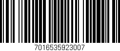Código de barras (EAN, GTIN, SKU, ISBN): '7016535923007'