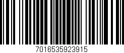 Código de barras (EAN, GTIN, SKU, ISBN): '7016535923915'