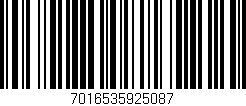 Código de barras (EAN, GTIN, SKU, ISBN): '7016535925087'