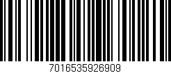 Código de barras (EAN, GTIN, SKU, ISBN): '7016535926909'