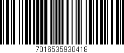 Código de barras (EAN, GTIN, SKU, ISBN): '7016535930418'