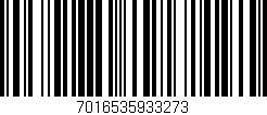 Código de barras (EAN, GTIN, SKU, ISBN): '7016535933273'