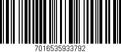 Código de barras (EAN, GTIN, SKU, ISBN): '7016535933792'