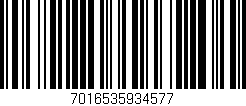 Código de barras (EAN, GTIN, SKU, ISBN): '7016535934577'