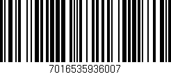 Código de barras (EAN, GTIN, SKU, ISBN): '7016535936007'