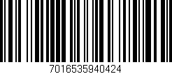 Código de barras (EAN, GTIN, SKU, ISBN): '7016535940424'