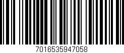 Código de barras (EAN, GTIN, SKU, ISBN): '7016535947058'