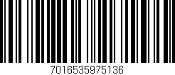 Código de barras (EAN, GTIN, SKU, ISBN): '7016535975136'