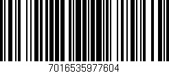 Código de barras (EAN, GTIN, SKU, ISBN): '7016535977604'